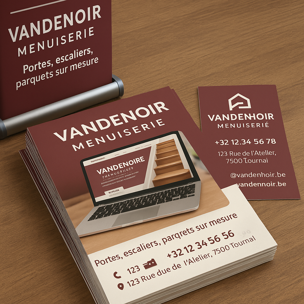 Flyers, cartes, rolls-ups